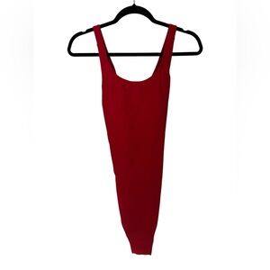 Red One Piece Swim Suit size L